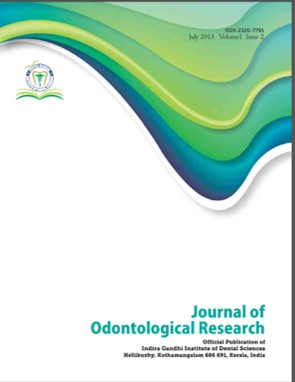J Odontol Res 2013 Volume 1 Issue 2